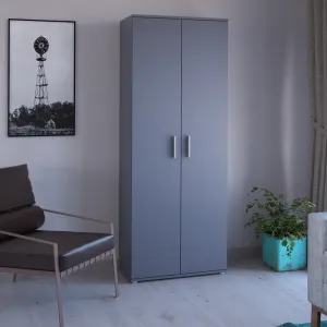 Skriňa, policová, dvojdverová, grafit, SERVO TYP 1