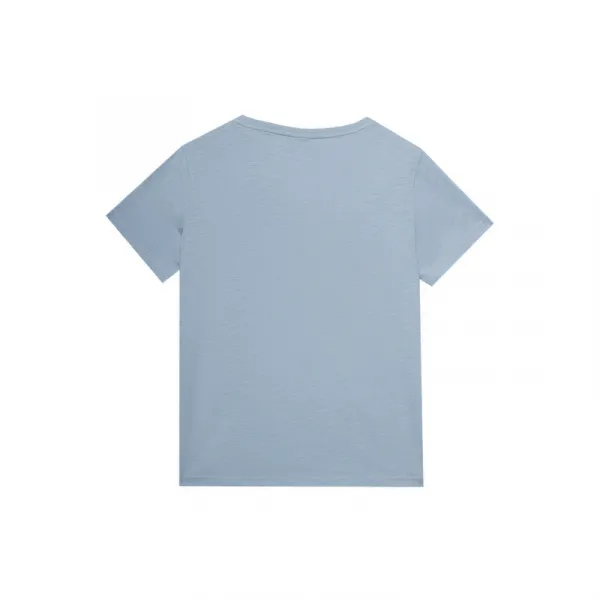 Dámske tričko s krátkym rukávom s v-výstrihom 4F TSHIRT-WSS24TTSHF1162-34S-LIGHT BLUE