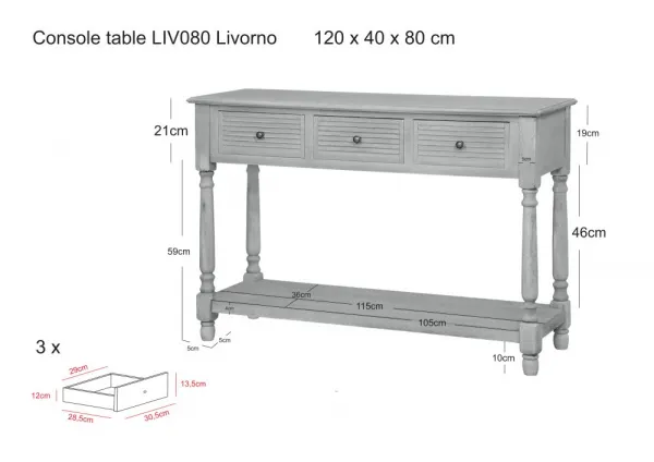 Livorno LIV080-W Konzola