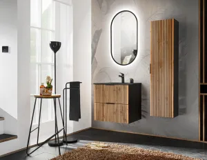 ArtCom Keramické umývadlo UM-LAVA 60 DP | čierna 60 cm