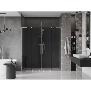 MEXEN/S - Velar L Duo posuvné sprchové dvere 180, grafit, chróm 871-180-003-42-01