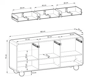 ArtPS Komoda NIBAL KSZ160