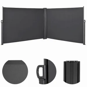 Bočnáterasovámarkíza200×600cm–antracitová