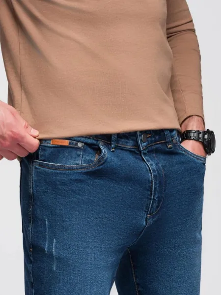 Pánske rifľové joggery, modré