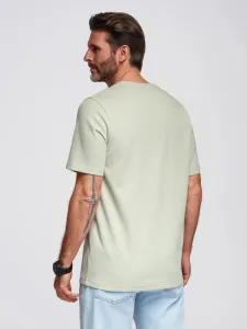 Trendy pánske tričko s krátkym rukávom- pistáciové