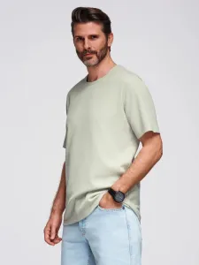 Trendy pánske tričko s krátkym rukávom- pistáciové