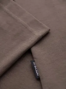 Originálne tričko s krátkym rukávom pre mužov hnedé