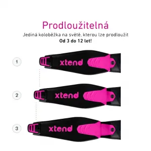 Xtend Scooter pink – kolobežka