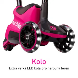 Xtend Scooter Ride-on pink – multifunkčná kolobežka