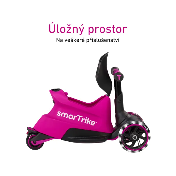 Xtend Scooter Ride-on pink – multifunkčná kolobežka