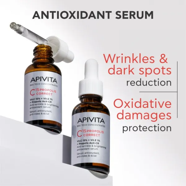 Apivita Bee Tech Concentrates C15 Propolis Correct Serum antioxidačné pleťové sérum 30 ml