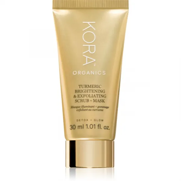 KORA Organics Turmeric Brightening & Exfoliating Scrub + Mask peeling a maska 30 ml