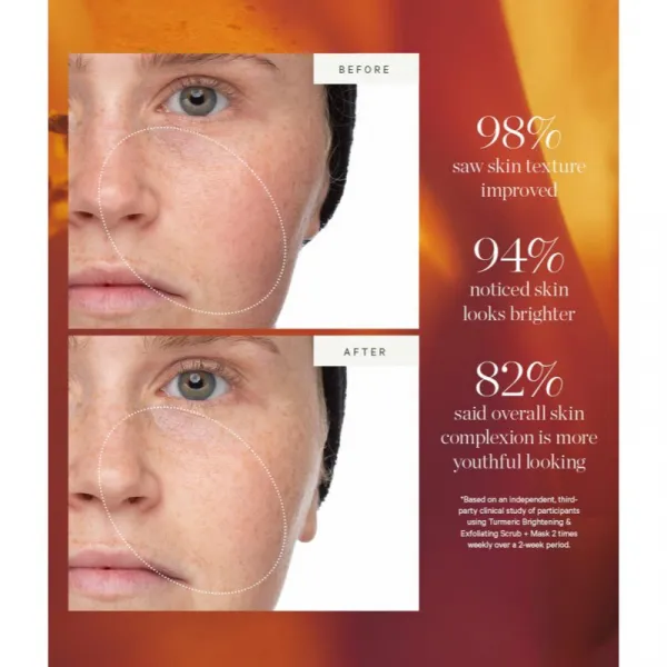 KORA Organics Turmeric Brightening & Exfoliating Scrub + Mask peeling a maska 30 ml