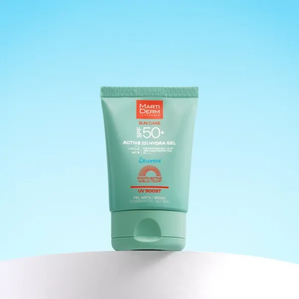 MartiDerm Sun Care Active D Hydra Gel opaľovací gélový krém na tvár 50 ml