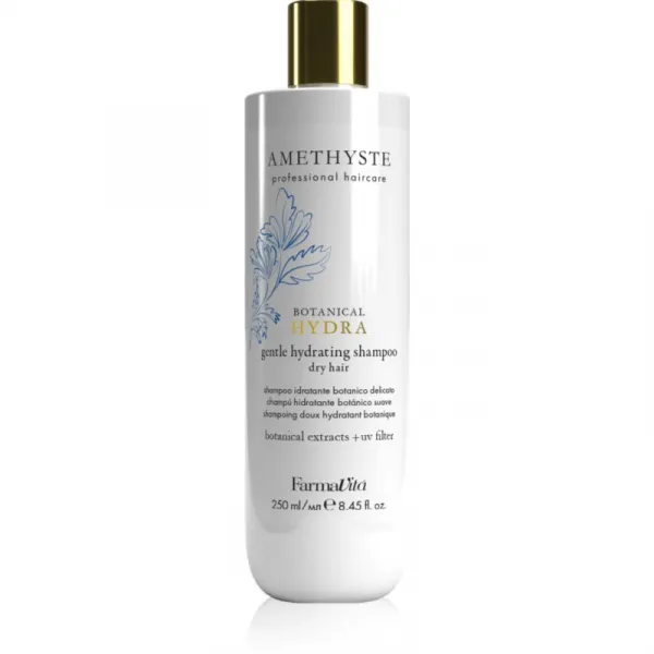 FarmaVita Amethyste Botanical Hydra hydratačný šampón pre šetrné umývanie s UV filtrom 250 ml