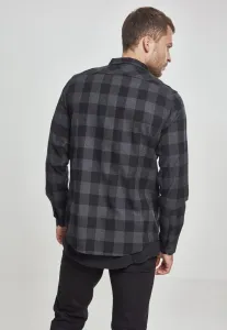 Plaid flannel shirt blk/cha