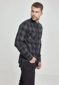 Plaid flannel shirt blk/cha