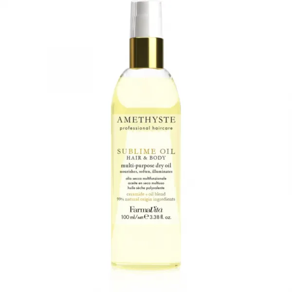 FarmaVita Amethyste Sublime Oil multifunkčný suchý olej na telo a vlasy 100 ml