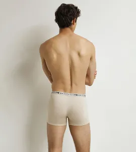 DIM GOTS COTTON STRETCH BOXER 3x - Pánske boxerky z organickej bavlny 3 ks - zelená - svetlo hnedá - svetlo modrá