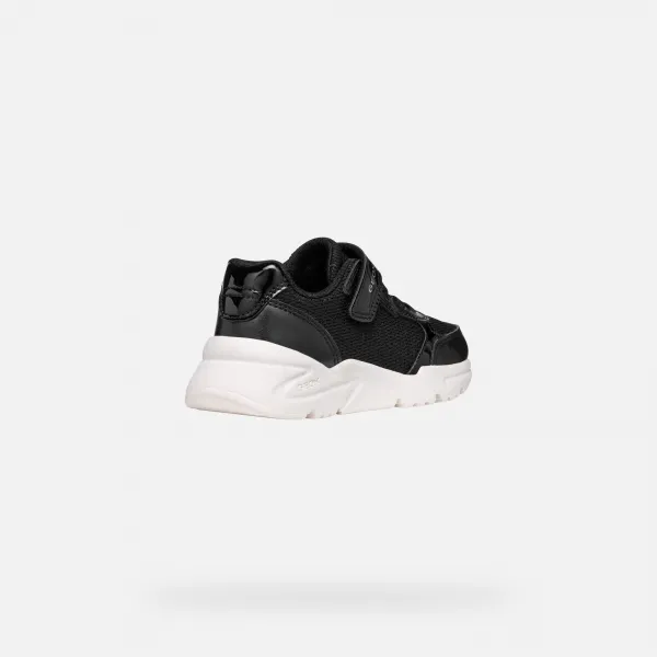 Black Girls Geox Loftus Sneakers - Girls