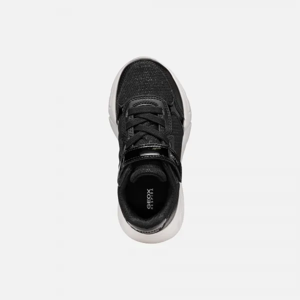 Black Girls Geox Loftus Sneakers - Girls