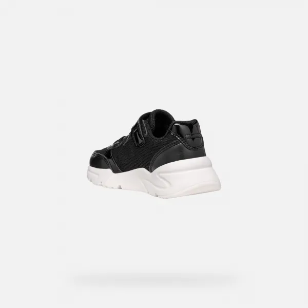 Black Girls Geox Loftus Sneakers - Girls