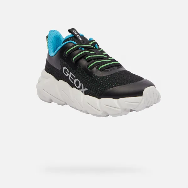 Black Boys' Geox Fast Sneakers - Boys
