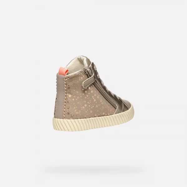 Beige Geox Mirroless Girls' Sneakers - Girls