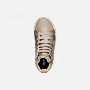 Beige Geox Mirroless Girls' Sneakers - Girls