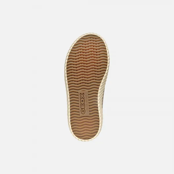 Beige Geox Mirroless Girls' Sneakers - Girls