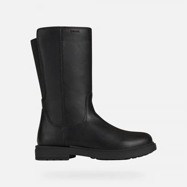 Black Girls Winter Boots Geox Eclair - Girls