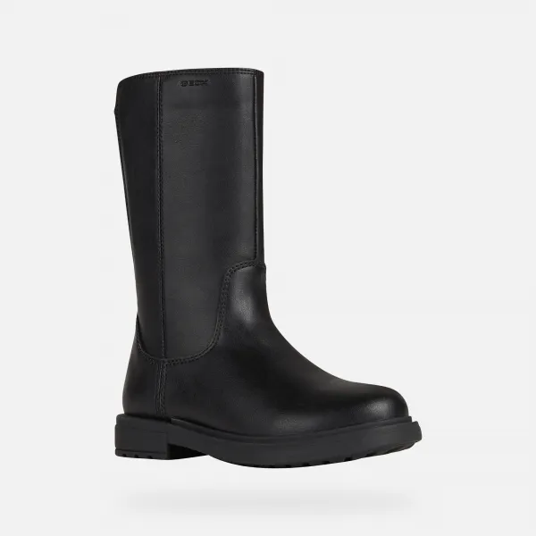 Black Girls Winter Boots Geox Eclair - Girls