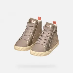Beige Geox Mirroless Girls' Sneakers - Girls