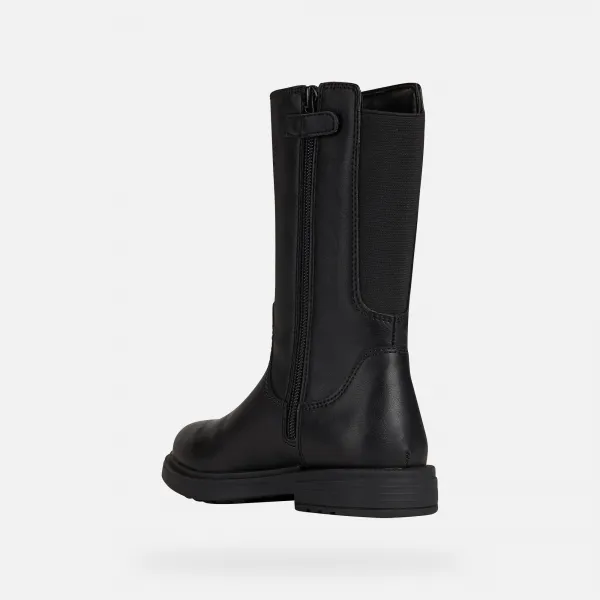 Black Girls Winter Boots Geox Eclair - Girls