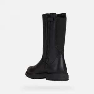 Black Girls Winter Boots Geox Eclair - Girls