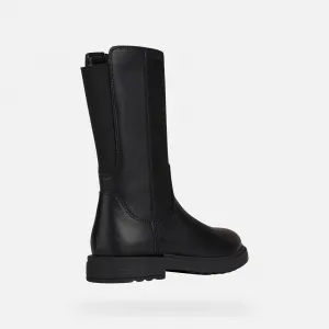Black Girls Winter Boots Geox Eclair - Girls