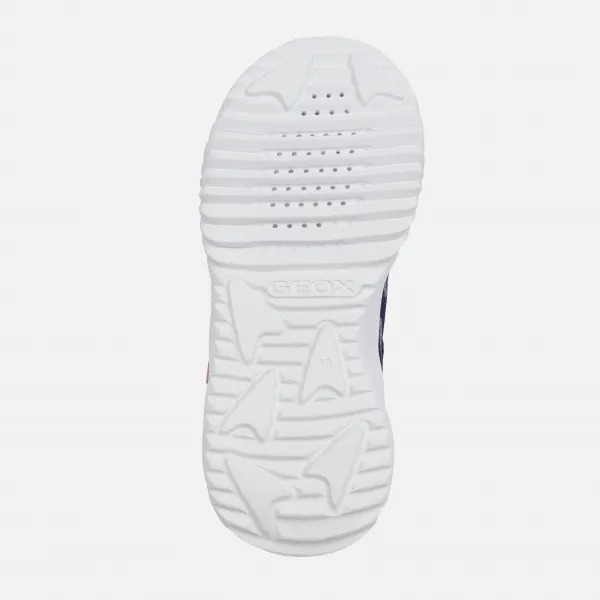 Dark Blue Girls Geox Assister Sneakers - Girls
