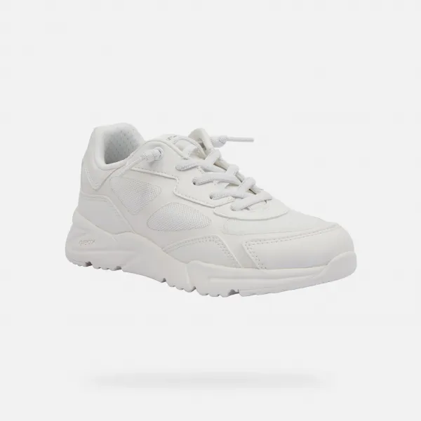 White Girls Sneakers Geox Loftus - Girls