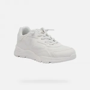 White Girls Sneakers Geox Loftus - Girls
