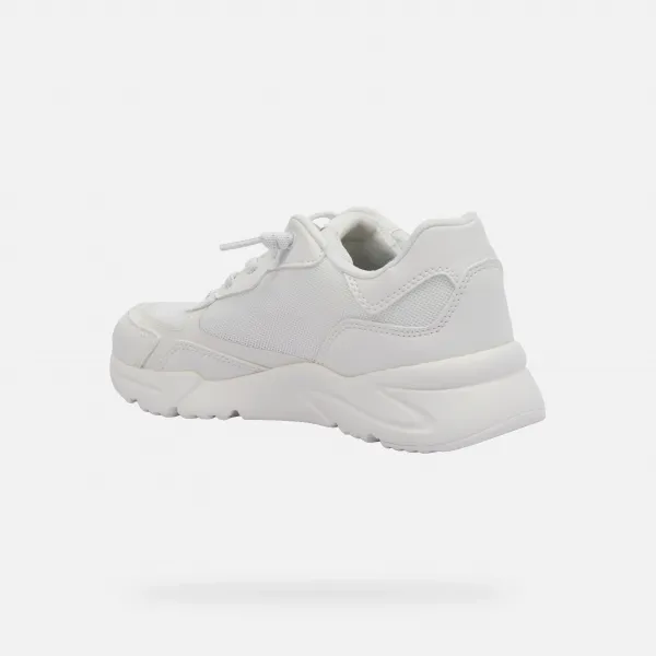 White Girls Sneakers Geox Loftus - Girls