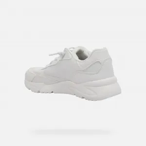 White Girls Sneakers Geox Loftus - Girls