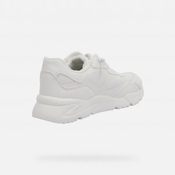 White Girls Sneakers Geox Loftus - Girls