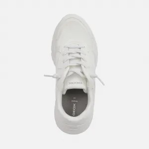 White Girls Sneakers Geox Loftus - Girls