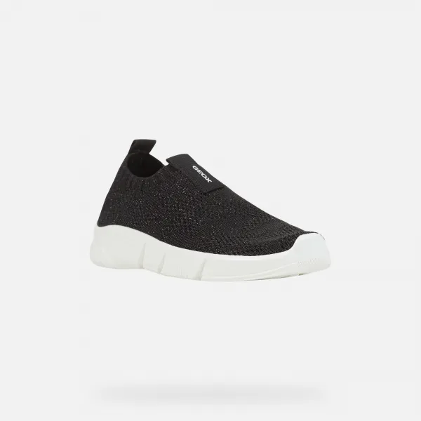 Black Girls Sneakers Geox Aril - Girls