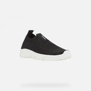 Black Girls Sneakers Geox Aril - Girls