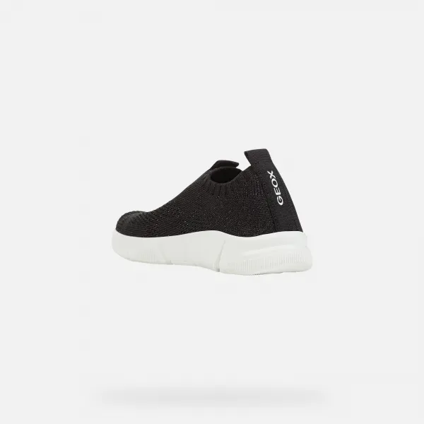 Black Girls Sneakers Geox Aril - Girls