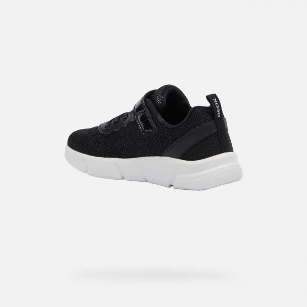 Black Girls Sneakers Geox Aril - Girls
