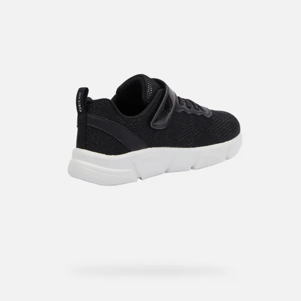 Black Girls Sneakers Geox Aril - Girls