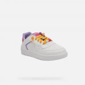 White Girls Geox Washiba Sneakers - Girls