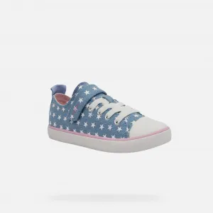 Blue Girls Sneakers Geox Gisli - Girls